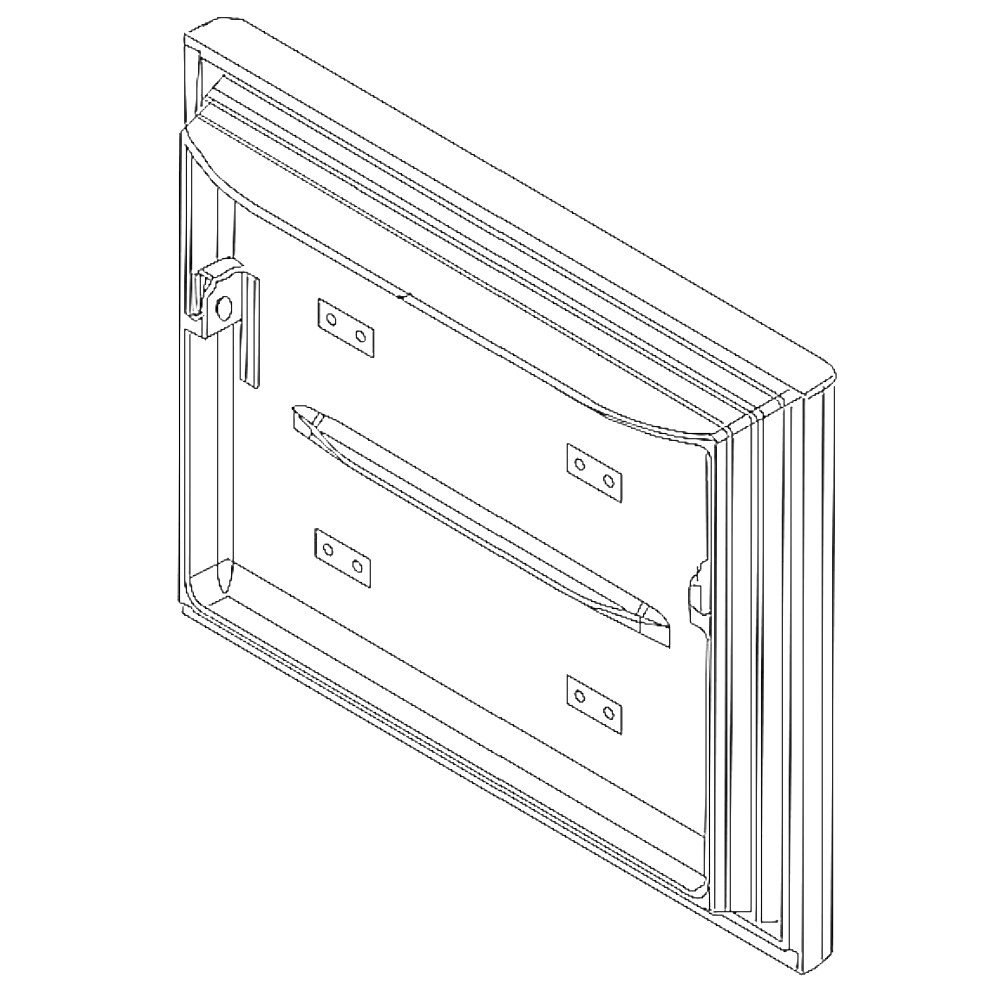 W10821257 - Genuine OEM Whirlpool Refrigerator Freezer Door, Stainless Steel